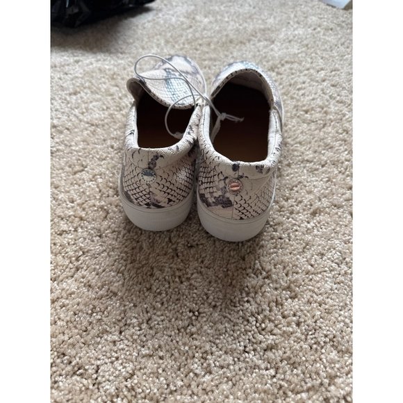 Steve Madden Womens Gills Beige Snake Flatform Sneakers Size 9.5 - Picture 4 of 7